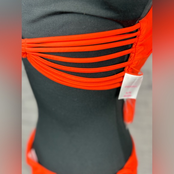 Xhilaration Orange Two-Piece Swimsuit (XL Top, L Bottom) - Picture 5 of 14